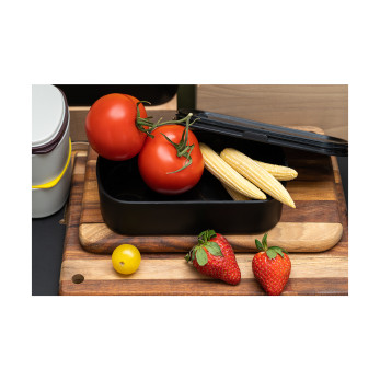 Ланч-бокс с приборами Smart Solutions Food Time, 1 л, черный