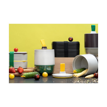 Ланч-бокс с приборами Smart Solutions Food Time, 1 л, черный