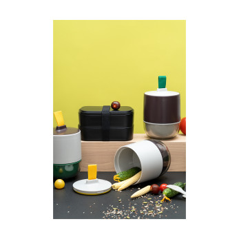 Ланч-бокс с приборами Smart Solutions Food Time, 1 л, черный